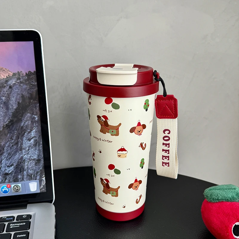 Kawaii Christmas Cups With Straw Filter Cute Coffee Tumbler Thermal Water Bottle Stainless Steel Thermos For Tea Gift For Women
Kawaii Christmas Cups With Straw Filter Cute Coffee Tumbler Thermal Water Bottle Stainless Steel Thermos For Tea Gift For Women