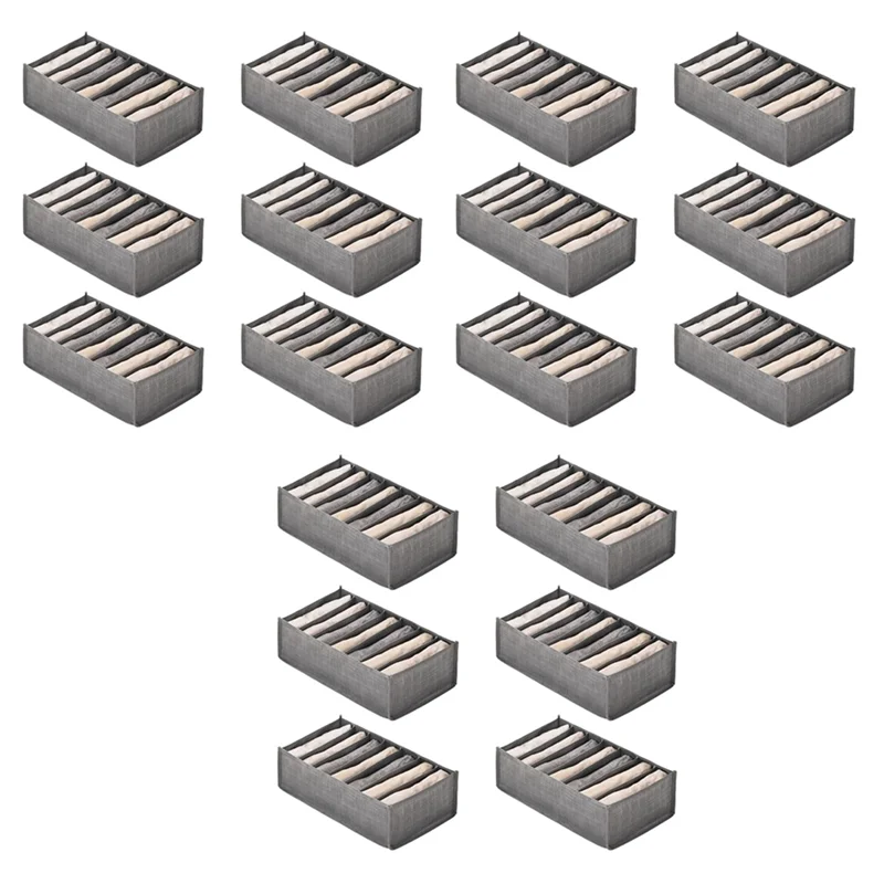 AB35-18Pcs Drawer Boxes For Jeans Trousers T-Shirt Storage Boxes Organiser Cupboard Wardrobe Drawers Organiser 7 Grids S
AB35-18Pcs Drawer Boxes For Jeans Trousers T-Shirt Storage Boxes Organiser Cupboard Wardrobe Drawers Organiser 7 Grids S