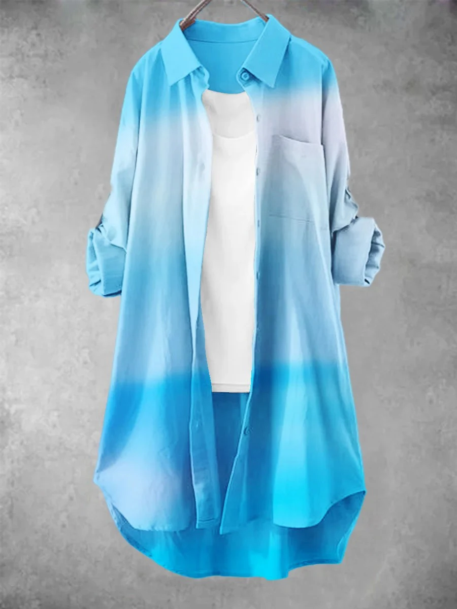 Gradient color 2024 new thin outerwear shirt for women, stylish and casual, slim and loose long sleeved top
Gradient color 2024 new thin outerwear shirt for women, stylish and casual, slim and loose long sleeved top