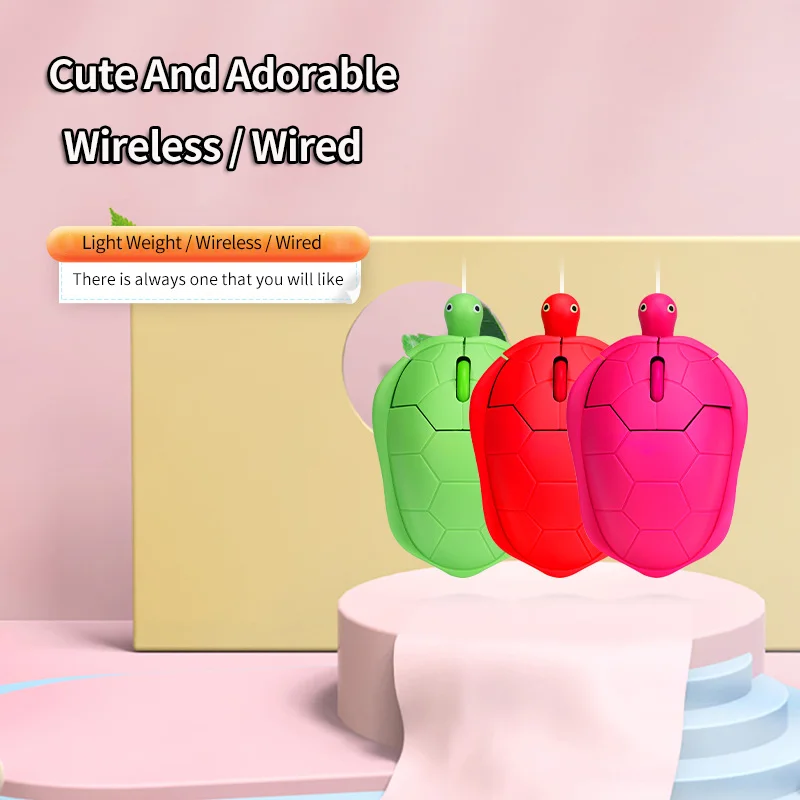 Wireless Mouse Wired Mouse Turtle Mouse Plug And Play Light Weight PC Parts Cute Mause
Wireless Mouse Wired Mouse Turtle Mouse Plug And Play Light Weight PC Parts Cute Mause