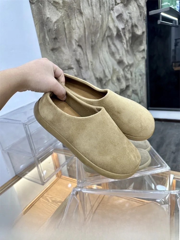 Suede Slip-On Men's Casual Outdoor Camping Shoes No-Tie Comfortable Leisure Hiking Boots Easy-To-Wear round Toe Spring Season
Suede Slip-On Men's Casual Outdoor Camping Shoes No-Tie Comfortable Leisure Hiking Boots Easy-To-Wear round Toe Spring Season
