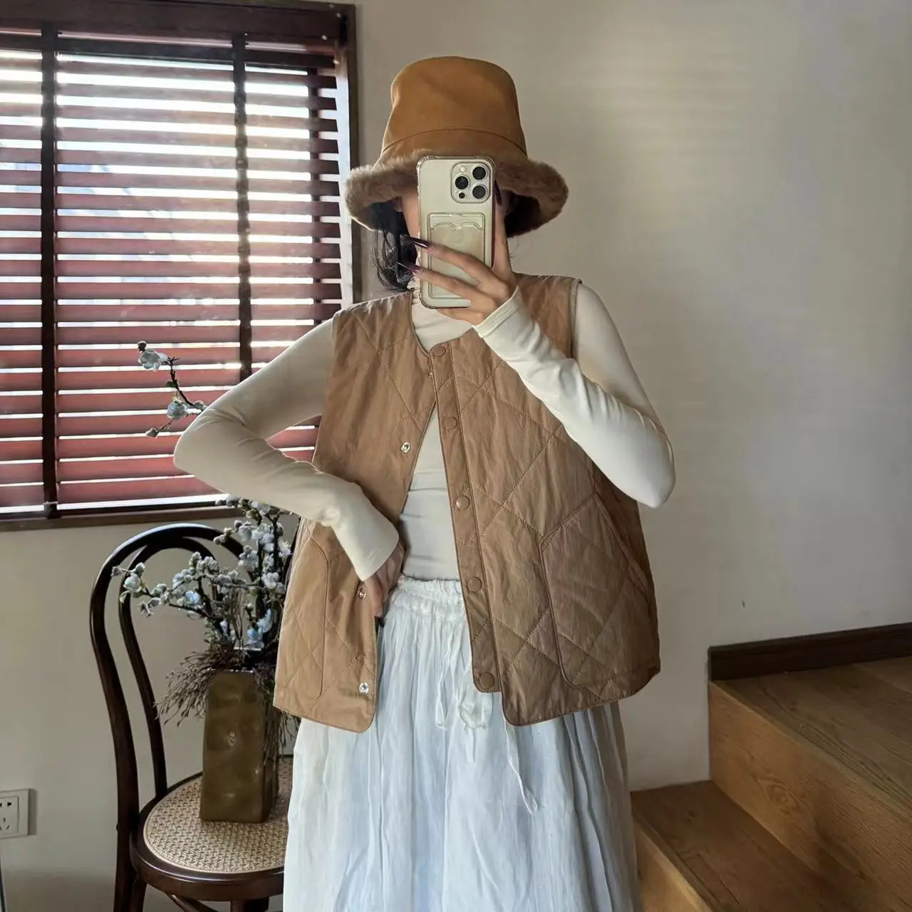 Johnature Cotton Warm Vest Jacket Cotton Vest 2025 Autumn Winter New Casual Render Loose Thin Women Jackets
Johnature Cotton Warm Vest Jacket Cotton Vest 2025 Autumn Winter New Casual Render Loose Thin Women Jackets