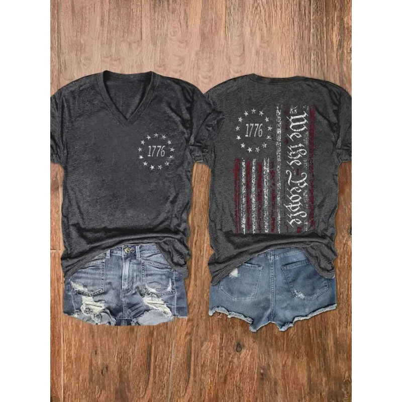 HOT Women's Independence Day Print T-Shirts Summer V Neck Tops Short Sleeve Casual Tees
HOT Women's Independence Day Print T-Shirts Summer V Neck Tops Short Sleeve Casual Tees