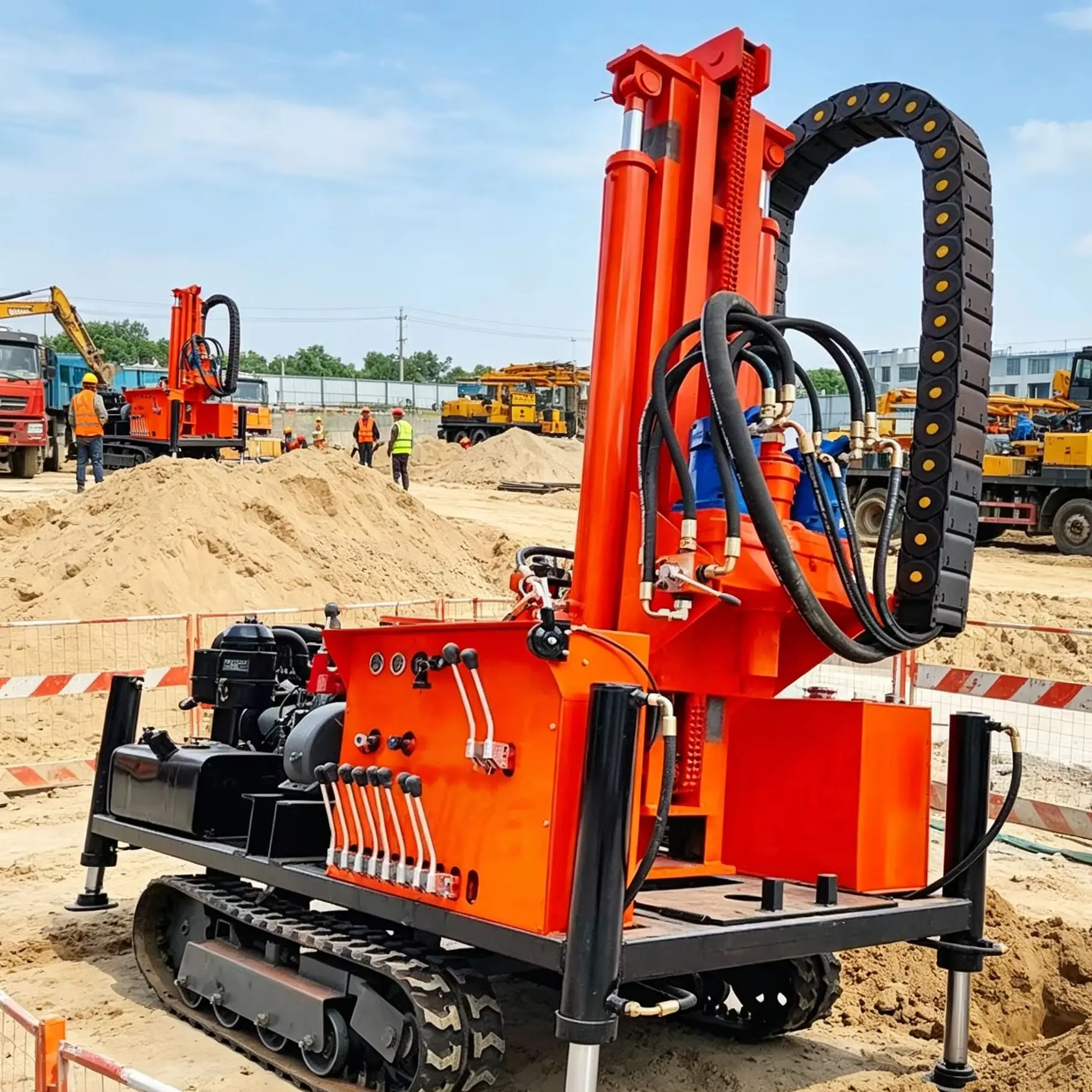 Customized Household Diesel Hydraulic Water Well Drilling Rig with Wheeled Portability Water Well Drilling Machine
Customized Household Diesel Hydraulic Water Well Drilling Rig with Wheeled Portability Water Well Drilling Machine