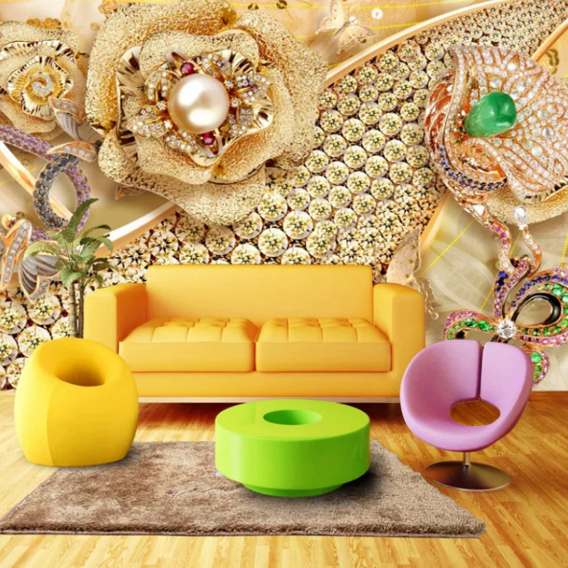 3D Pearl Diamond Beads Flower Custom Wallpaper Solid Mural Reliefs Stereo Butterfly Design for Living Room Bedroom Background Wa
3D Pearl Diamond Beads Flower Custom Wallpaper Solid Mural Reliefs Stereo Butterfly Design for Living Room Bedroom Background Wa