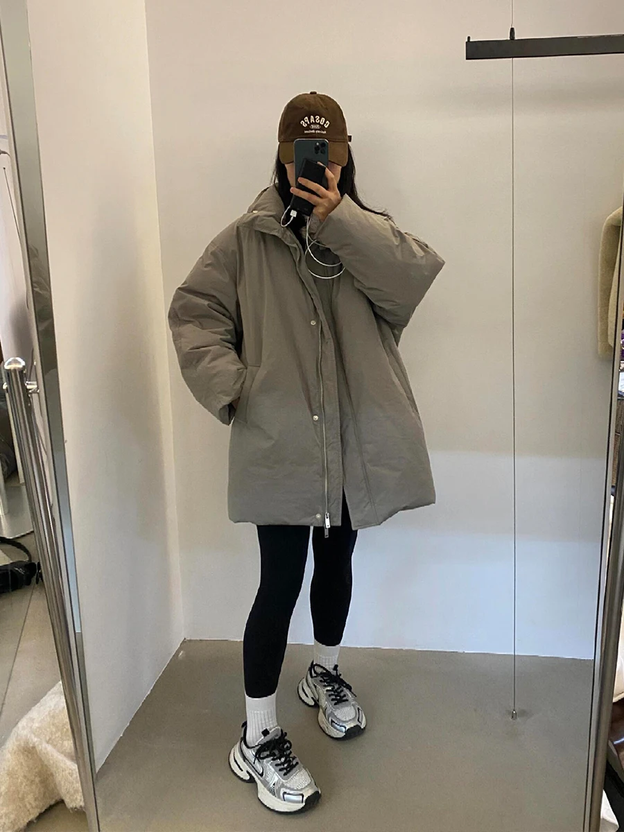 Women's Winter Thiened Padded Jaet Loose Fit Warm Workwear Sle Long Sve Zipper Closure Color Coat Durable
Women's Winter Thiened Padded Jaet Loose Fit Warm Workwear Sle Long Sve Zipper Closure Color Coat Durable
