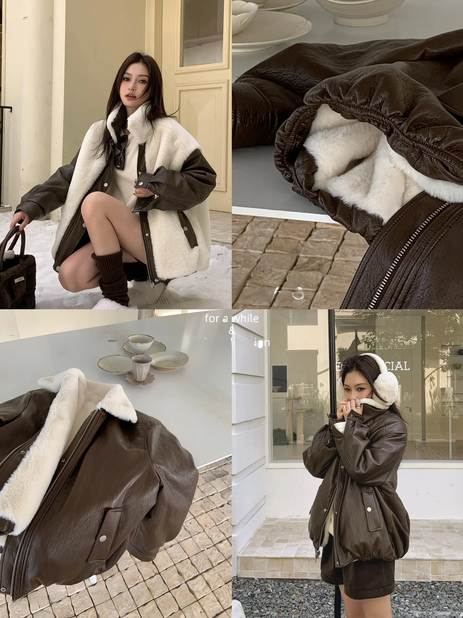 Куртка KAS ex свободного кроя, двусторонняя, из искусственного меха ягненка, с контрастными вставками, теплая, с длинными рукавами, на молнии
Куртка KAS ex свободного кроя, двусторонняя, из искусственного меха ягненка, с контрастными вставками, теплая, с длинными рукавами, на молнии