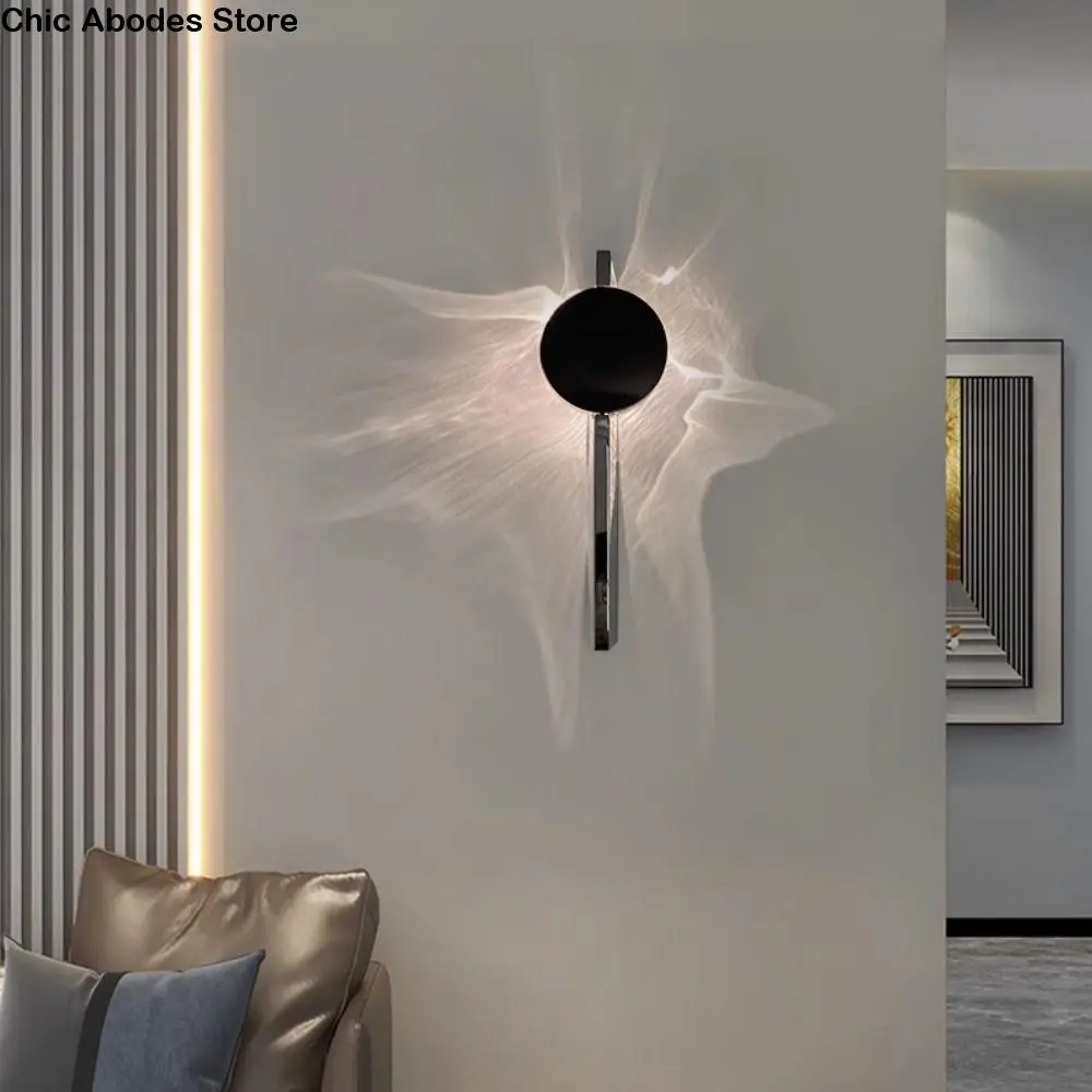 Modern Water Ripple Wall Lamp Rotatable Adjustable LED Wall Light Light And Shadow Atmosphere Wall Sconce Lamp Living Room
Modern Water Ripple Wall Lamp Rotatable Adjustable LED Wall Light Light And Shadow Atmosphere Wall Sconce Lamp Living Room