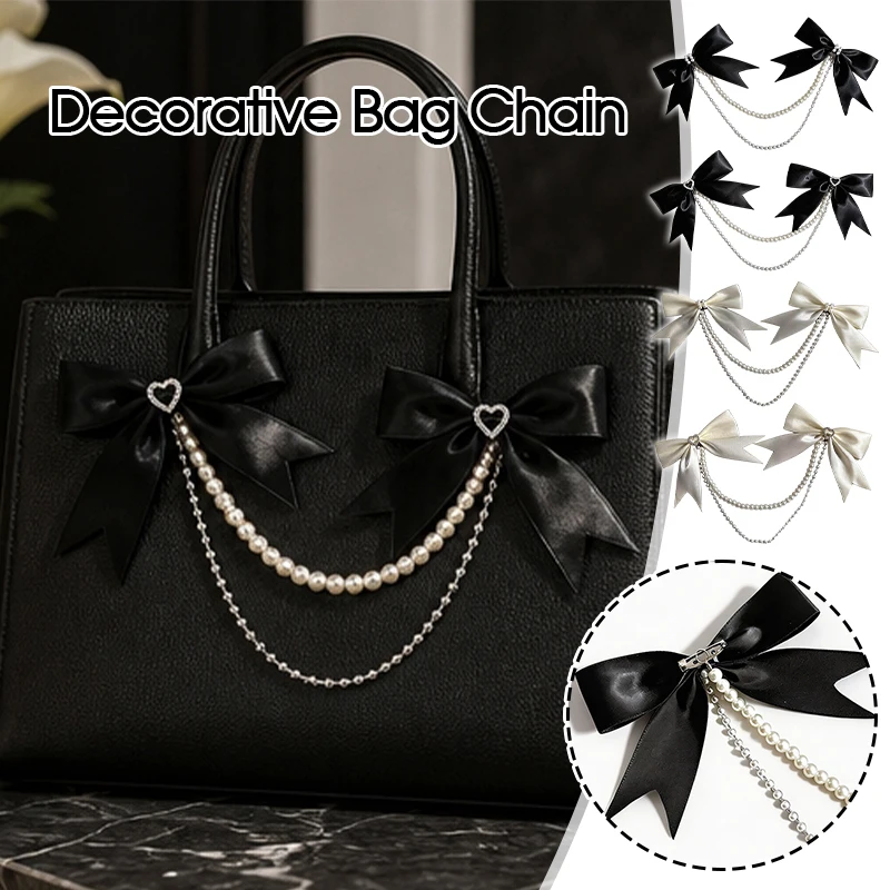 Kawaii Lolita Pearl Bow Itabag Charm DIY Bag Pendant Exquisite Decorative Chain Luggage Tag Hair Clip Accessories for Girls
Kawaii Lolita Pearl Bow Itabag Charm DIY Bag Pendant Exquisite Decorative Chain Luggage Tag Hair Clip Accessories for Girls