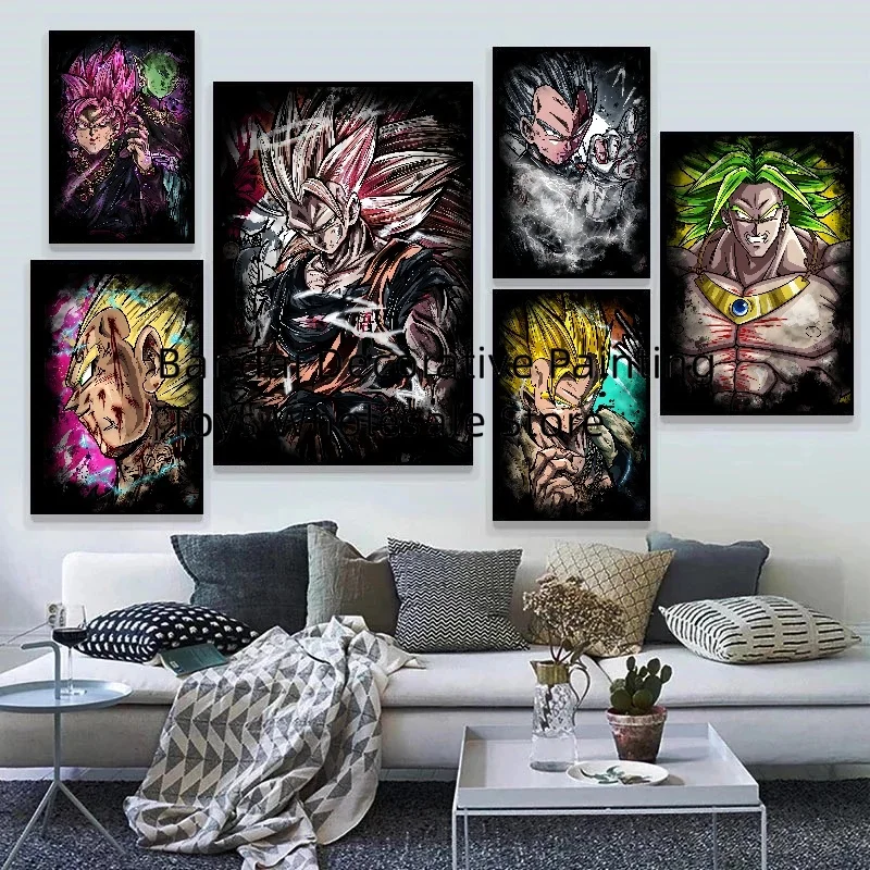 Classic Anime Dragon Ball Goku Canvas Pictures Decoration Paintings Poster HD Prints Wall Art Modular for Living Room Painting
Classic Anime Dragon Ball Goku Canvas Pictures Decoration Paintings Poster HD Prints Wall Art Modular for Living Room Painting