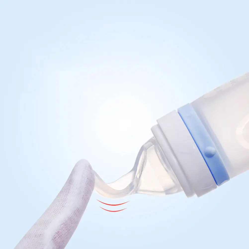 Silicone Baby Feeder Spoon Squeeze Bottle with Pacifier Compact Size for Fussy Babies Feeding Spoon Squeeze Feeder Bottle
Silicone Baby Feeder Spoon Squeeze Bottle with Pacifier Compact Size for Fussy Babies Feeding Spoon Squeeze Feeder Bottle
