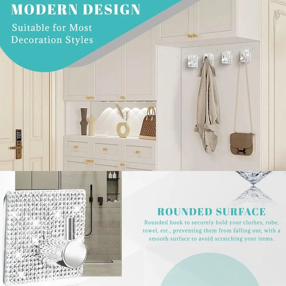 4pcs Punch Free Wall Hook Strong Adhesive Square /Round Bathroom Door Hook Wall Mounted Single Hook Towel Hanger Hook Kitchen
4pcs Punch Free Wall Hook Strong Adhesive Square /Round Bathroom Door Hook Wall Mounted Single Hook Towel Hanger Hook Kitchen