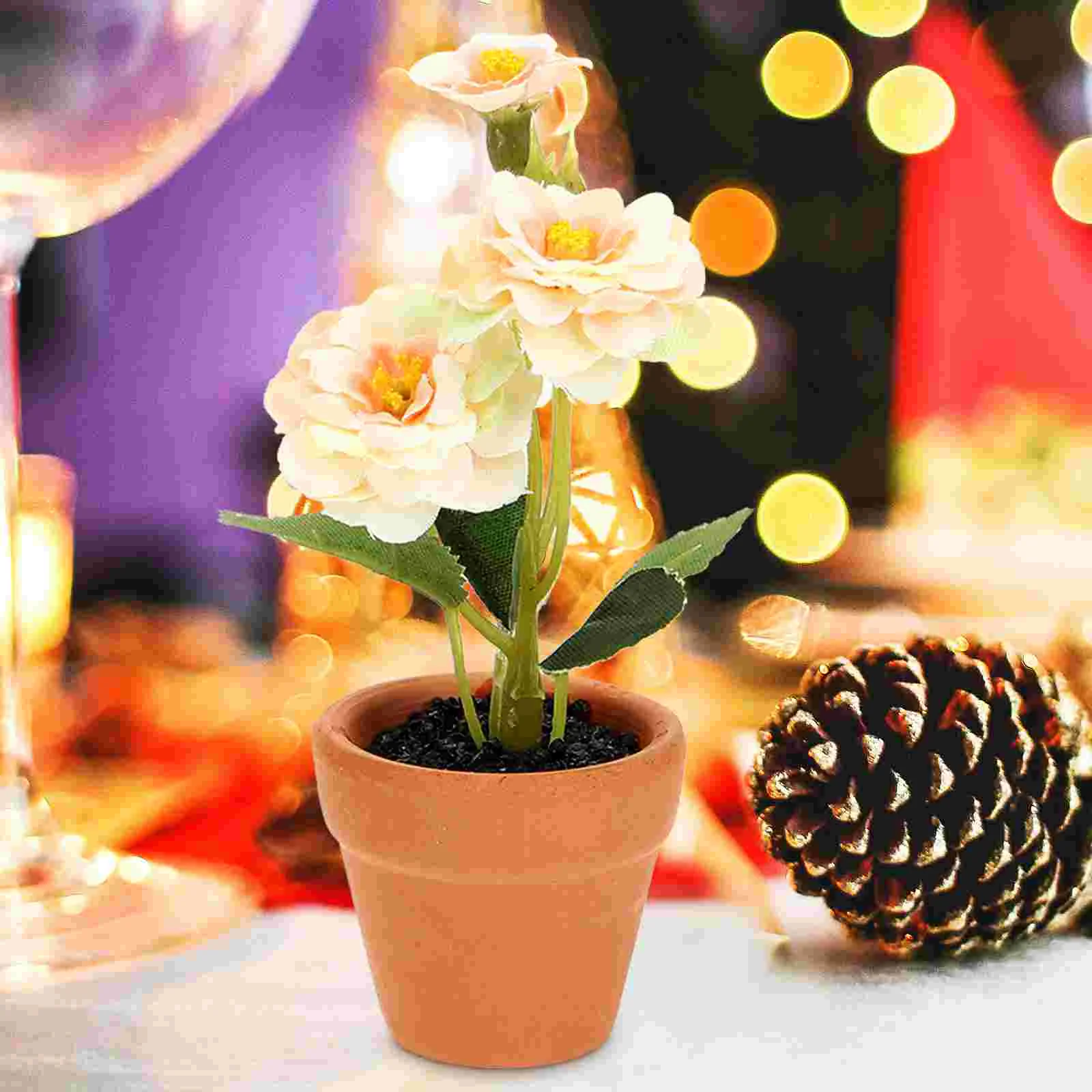 2 Pcs Simulated Potted Plant Miniature Ornament Small Flower Bonsai Model Plants Flowerpot
2 Pcs Simulated Potted Plant Miniature Ornament Small Flower Bonsai Model Plants Flowerpot