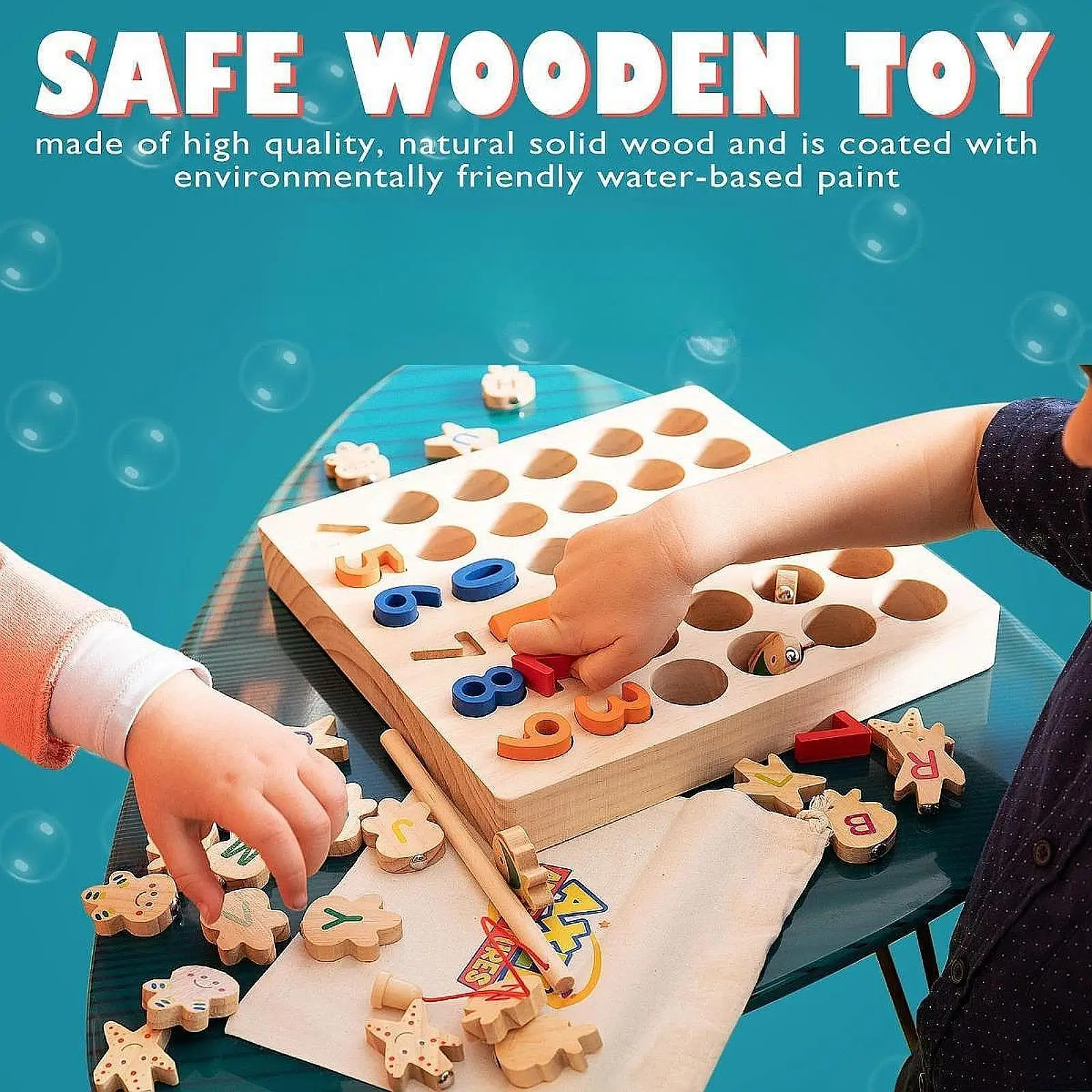 Детская деревянная магнитная игрушка для рыбалки с 2 полюсами, подходящая забавная игра для детского сада, раннего обучения, подарки на день рождения для детей 3 лет
Детская деревянная магнитная игрушка для рыбалки с 2 полюсами, подходящая забавная игра для детского сада, раннего обучения, подарки на день рождения для детей 3 лет