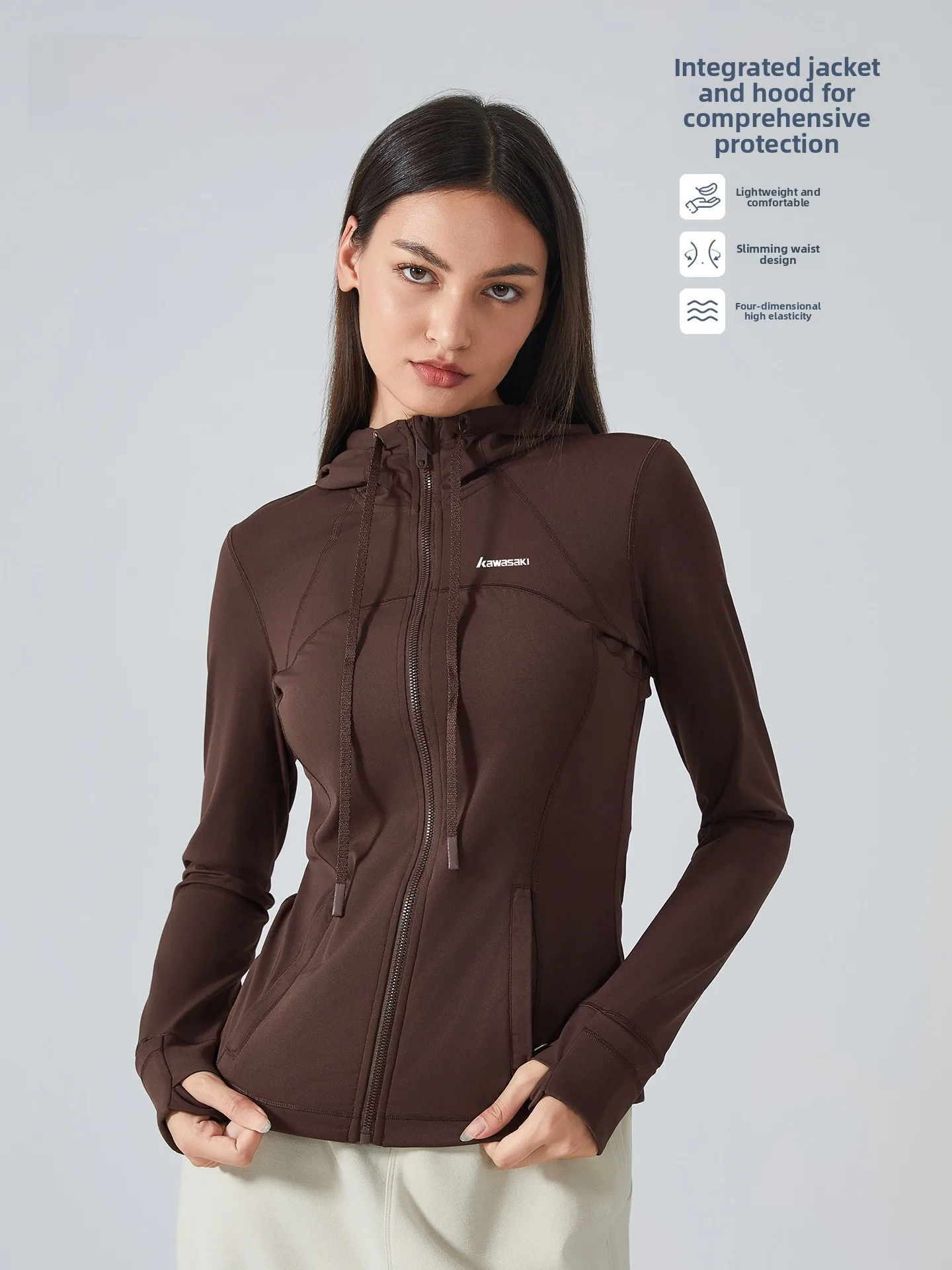 Спортивная куртка для йоги и бега женская, ультралегкая, дышащая, из нейлона, на молнии, приталенного кроя
Спортивная куртка для йоги и бега женская, ультралегкая, дышащая, из нейлона, на молнии, приталенного кроя