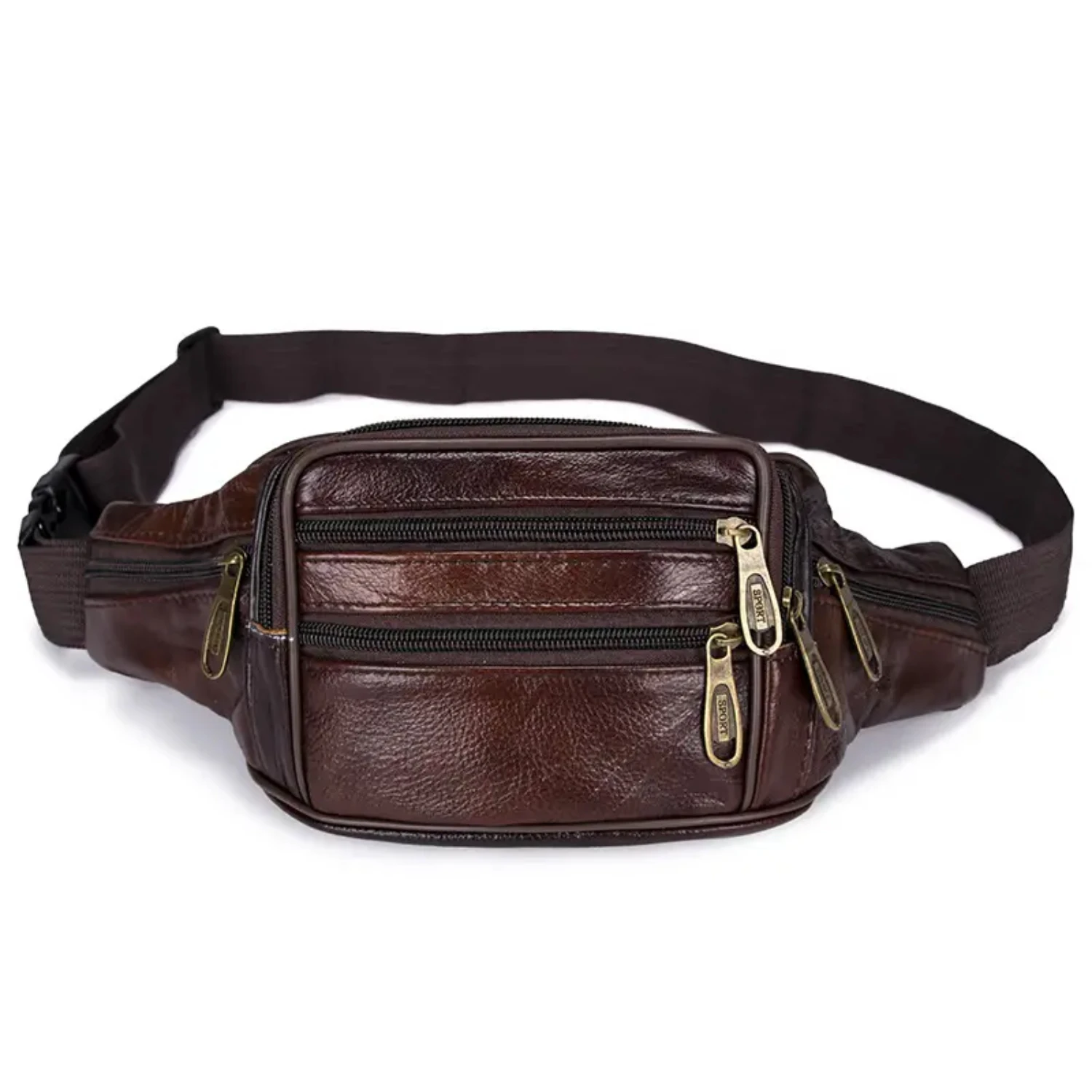 Stylish, Fashionable Men's Simple Large Capacity PU Leather Waist Bag for Running, Cycling, Hiking, and Fishing. Ideal for the m
Stylish, Fashionable Men's Simple Large Capacity PU Leather Waist Bag for Running, Cycling, Hiking, and Fishing. Ideal for the m