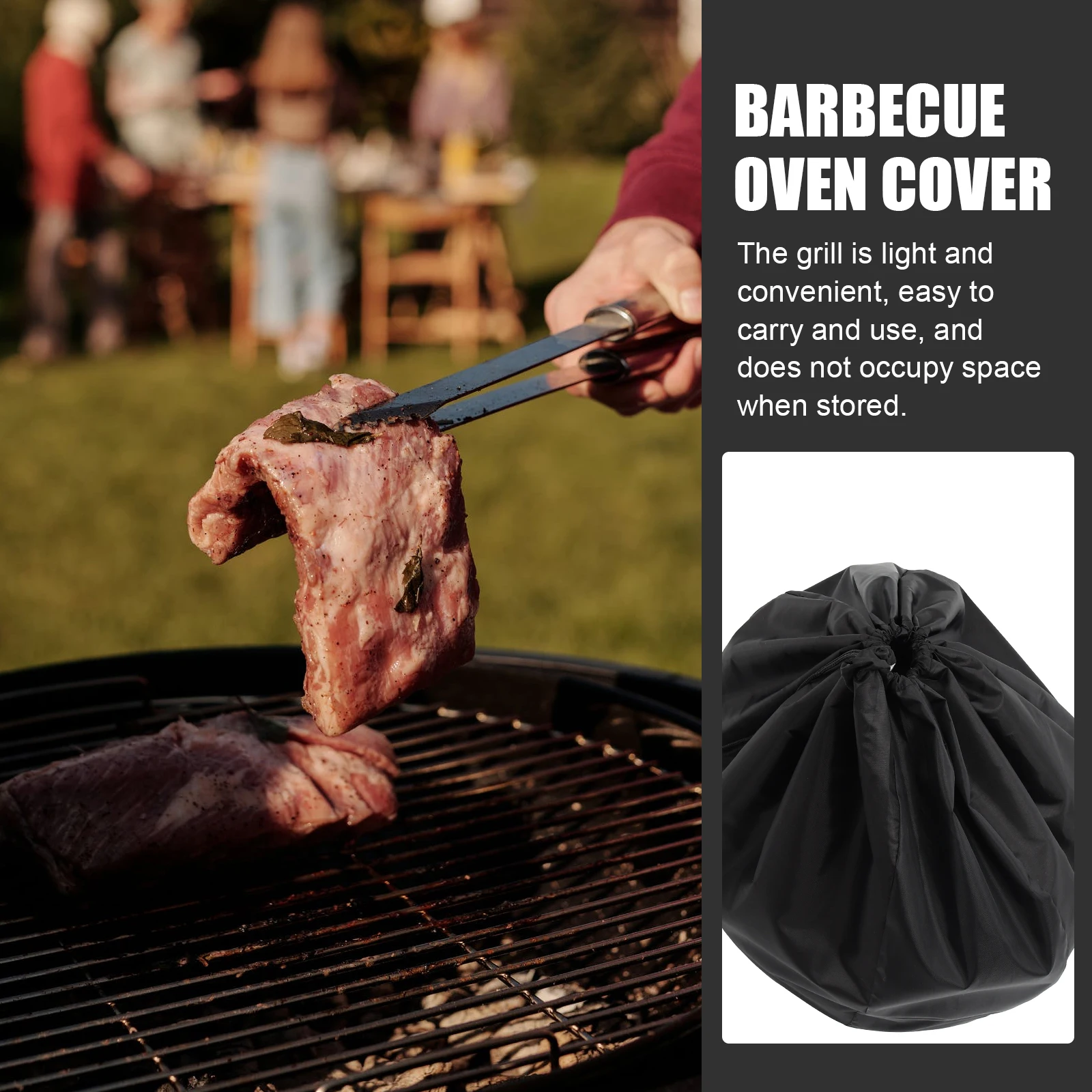 Barbecue Oven Cover Grill Protector Large Size Waterproof Windproof Oxford Cloth Black Color Easy to Store Reusable
Barbecue Oven Cover Grill Protector Large Size Waterproof Windproof Oxford Cloth Black Color Easy to Store Reusable