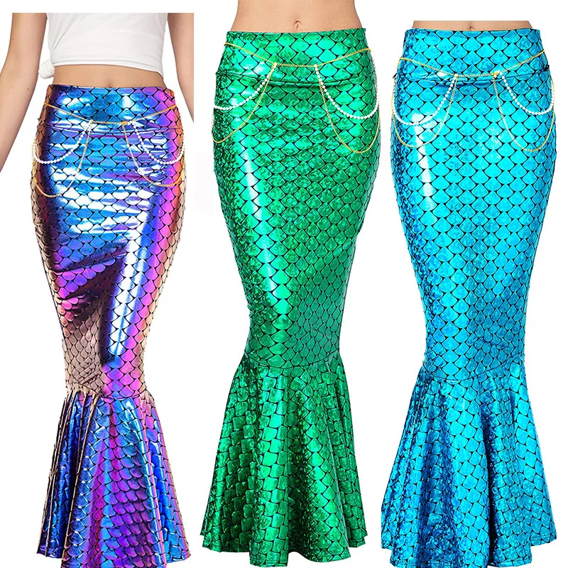 Mermaid Cosplay Costumes Women Hip Skirt Ladies Dress Sequins Tulle Tail Skirts Shiny Princess Halloween Carnival Dress Up Party
Mermaid Cosplay Costumes Women Hip Skirt Ladies Dress Sequins Tulle Tail Skirts Shiny Princess Halloween Carnival Dress Up Party