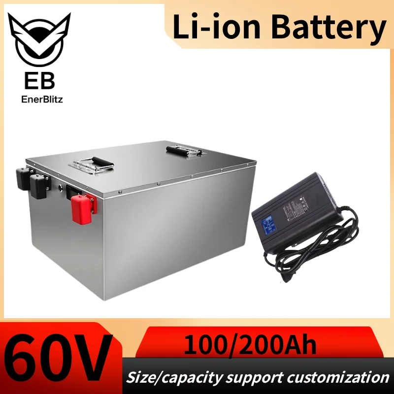 Литий-ионный аккумулятор EB 60V 100Ah 120Ah 150Ah 200Ah с Bluetooth BMS 17S для внедорожников 3000W 5000W 6000W 12000W
Литий-ионный аккумулятор EB 60V 100Ah 120Ah 150Ah 200Ah с Bluetooth BMS 17S для внедорожников 3000W 5000W 6000W 12000W