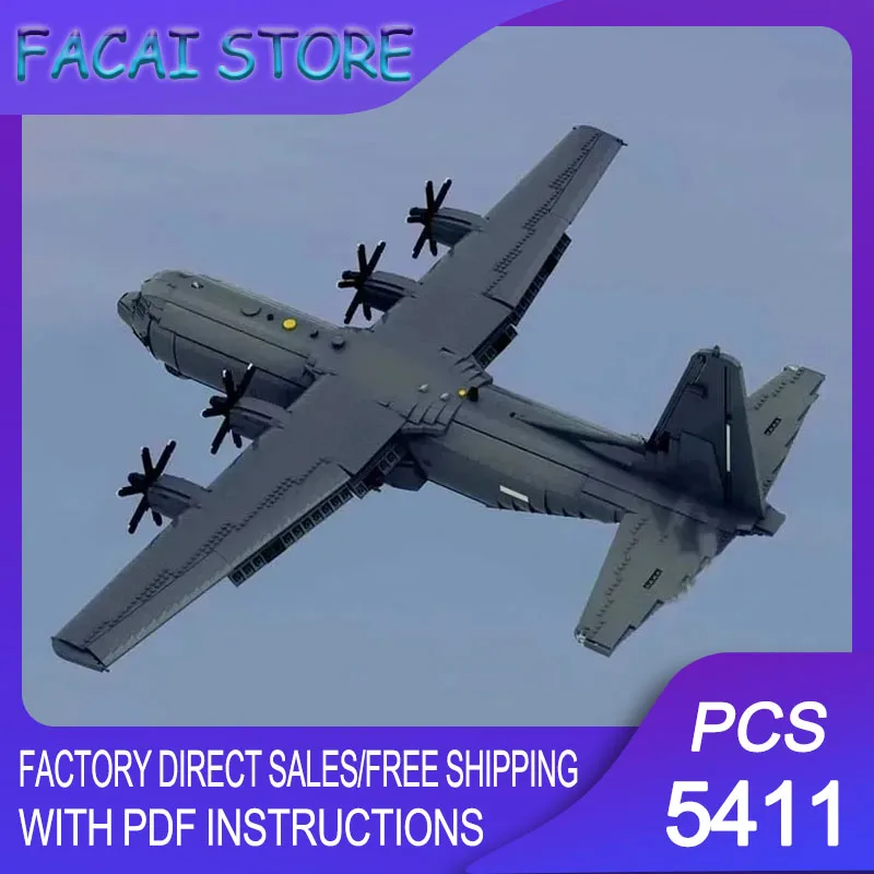 Moc Building Blocks C-130J 30 Super Hercules Fighter Model Technology Bricks Aircraft Model DIY Assembly Toys Construstion Gifts
Moc Building Blocks C-130J 30 Super Hercules Fighter Model Technology Bricks Aircraft Model DIY Assembly Toys Construstion Gifts