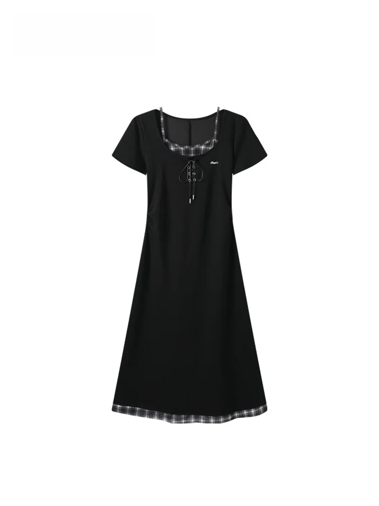 CaraCLUB Summer New plus Size College Style Dress Women Fashionable Meat Concealing Skirt Standard Fit Polyester Fiber Short ...
CaraCLUB Summer New plus Size College Style Dress Women Fashionable Meat Concealing Skirt Standard Fit Polyester Fiber Short ...