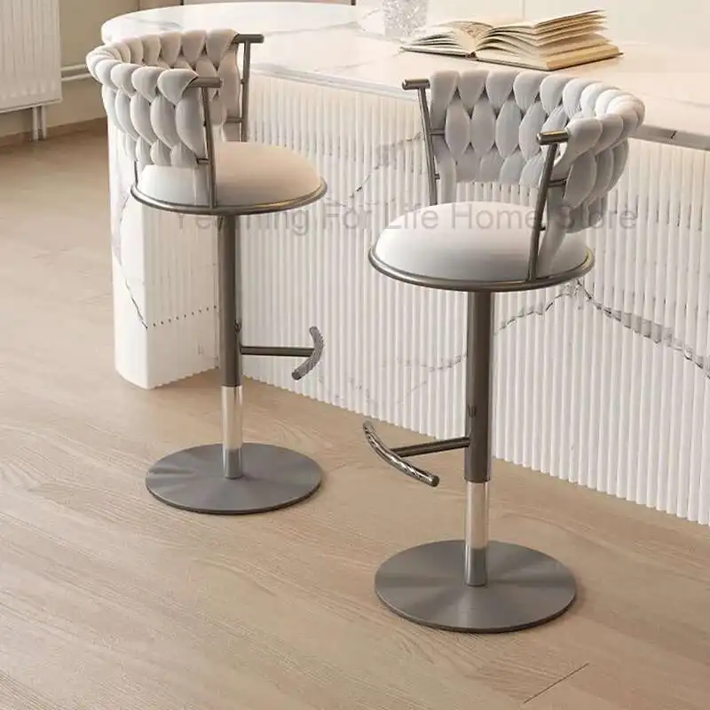 Minimalistic Designer Bar Chairs Height Adjust Luxury Office Kitchen Accent Chair Modern Island Banqueta Salon Furniture BY-139
Minimalistic Designer Bar Chairs Height Adjust Luxury Office Kitchen Accent Chair Modern Island Banqueta Salon Furniture BY-139