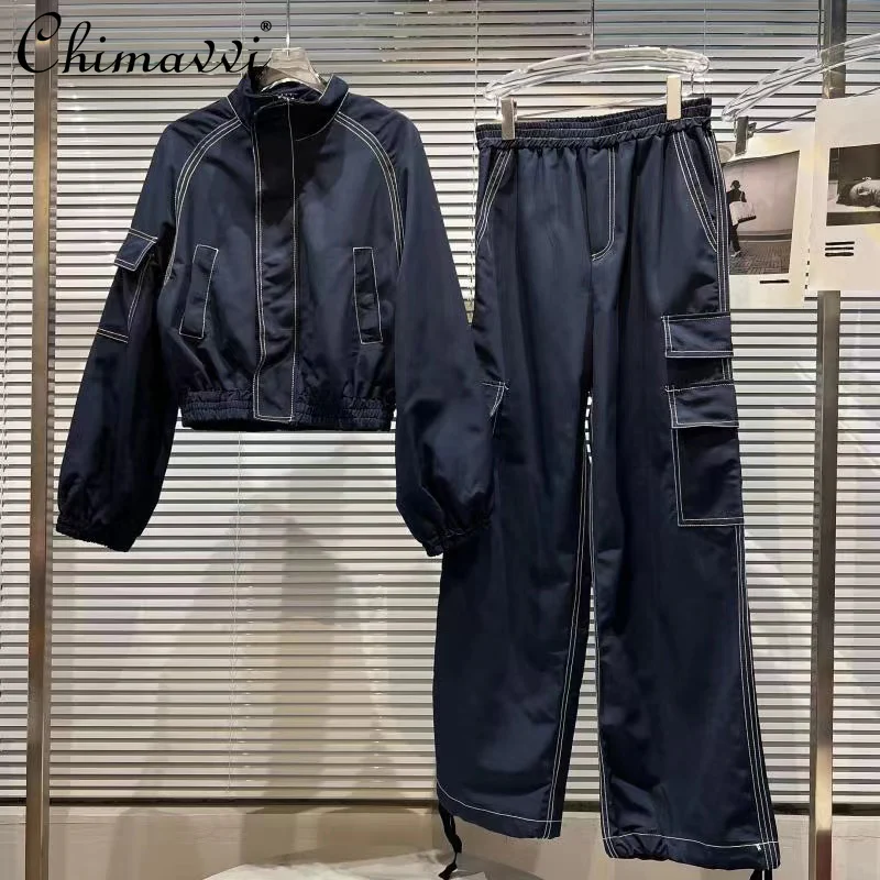 Sports Pants Outfits Women's Autumn 2024 New Fashion Streetwear Loose Casual Long Sleeve Jackets Coat Overalls Two-piece Set
Sports Pants Outfits Women's Autumn 2024 New Fashion Streetwear Loose Casual Long Sleeve Jackets Coat Overalls Two-piece Set