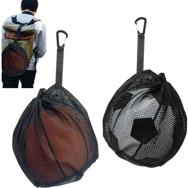 Drawstring Portable Backpack Hanging Small Ball Bags Sports Football Volleyball Basketball Storage Bags Game Toy Mesh Pocket Bag 
Drawstring Portable Backpack Hanging Small Ball Bags Sports Football Volleyball Basketball Storage Bags Game Toy Mesh Pocket Bag