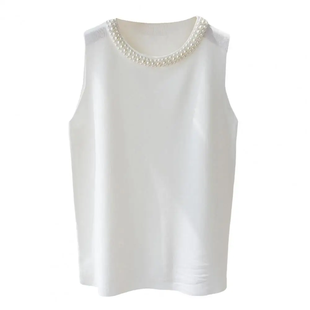 Women Vest Top Elegant Faux Pearl Knit Vest Comfortable Tank Top Stylish 3d Cut Loose Fit Blouse for Women Comfortable Women
Women Vest Top Elegant Faux Pearl Knit Vest Comfortable Tank Top Stylish 3d Cut Loose Fit Blouse for Women Comfortable Women