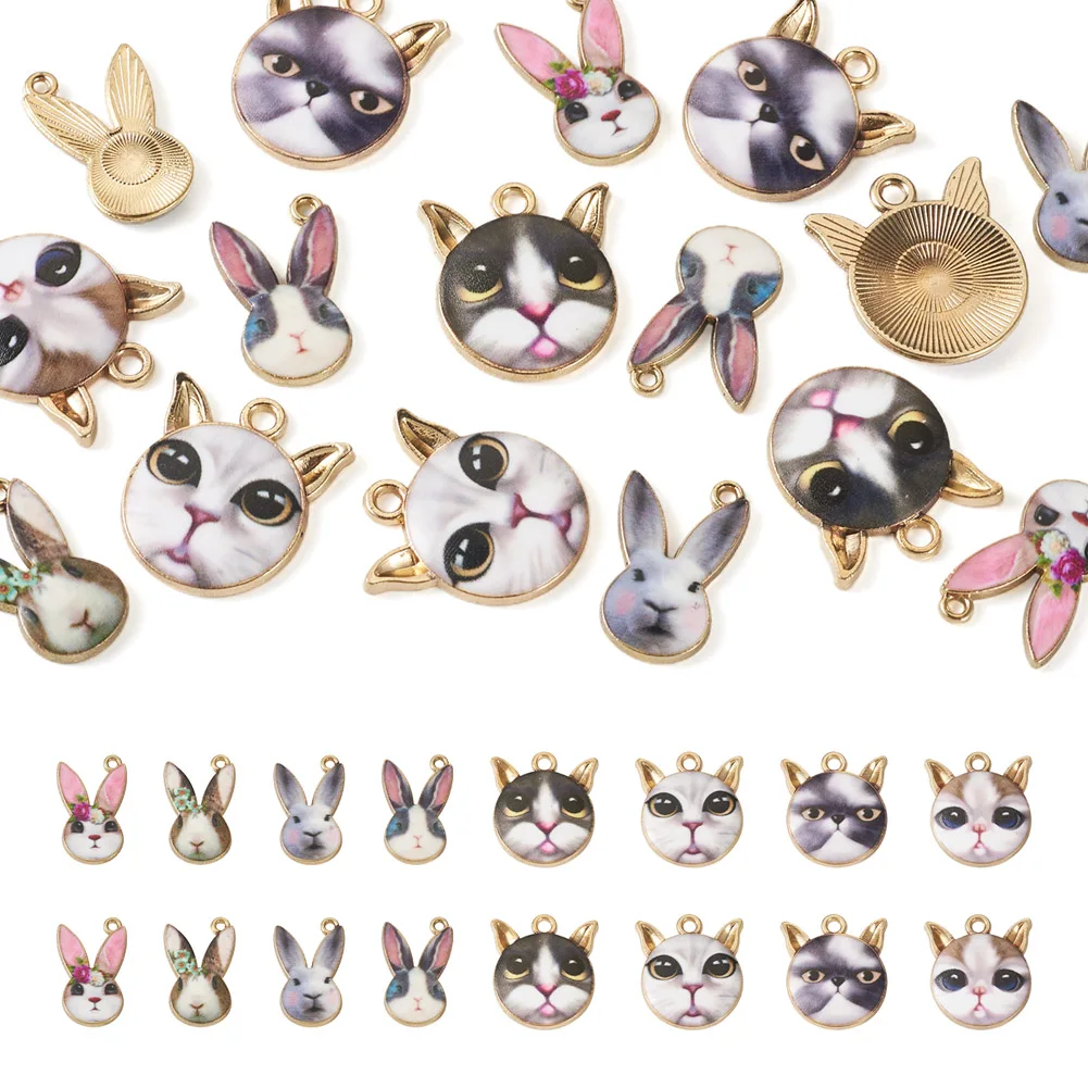 1Box Alloy Enamel Cat & Rabbit Head Pendants Animal Fox Charm For DIY Handmade Jewelry Making Necklace Bracelet Accessories
1Box Alloy Enamel Cat & Rabbit Head Pendants Animal Fox Charm For DIY Handmade Jewelry Making Necklace Bracelet Accessories