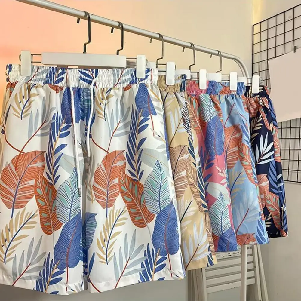 Elastic Waist Swim Shorts Maple Leaf Print Men's Beach Shorts with Elastic Waist Quick Drying Fabric Adjustable for Summer
Elastic Waist Swim Shorts Maple Leaf Print Men's Beach Shorts with Elastic Waist Quick Drying Fabric Adjustable for Summer