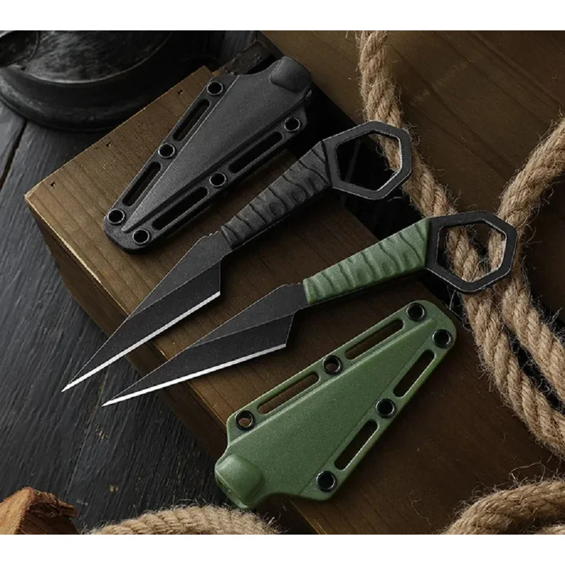 New Outdoor mini necklace hanging neck knife, EDC portable knife, multi-functional straight knife, self-defense
New Outdoor mini necklace hanging neck knife, EDC portable knife, multi-functional straight knife, self-defense