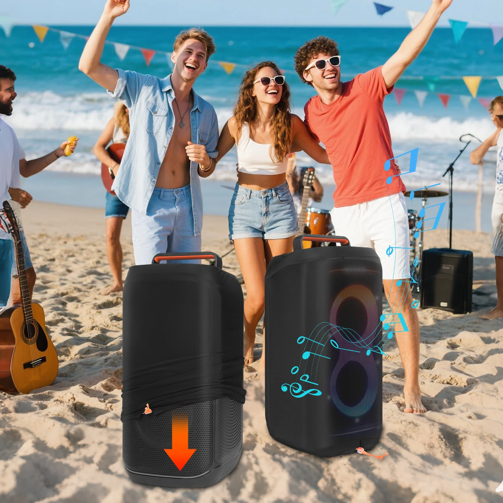 Mini Handheld Dust Cover for PartyBox 120 Speaker with Cooling Fan Portable USB Fan Black Lycra Cover
Mini Handheld Dust Cover for PartyBox 120 Speaker with Cooling Fan Portable USB Fan Black Lycra Cover
