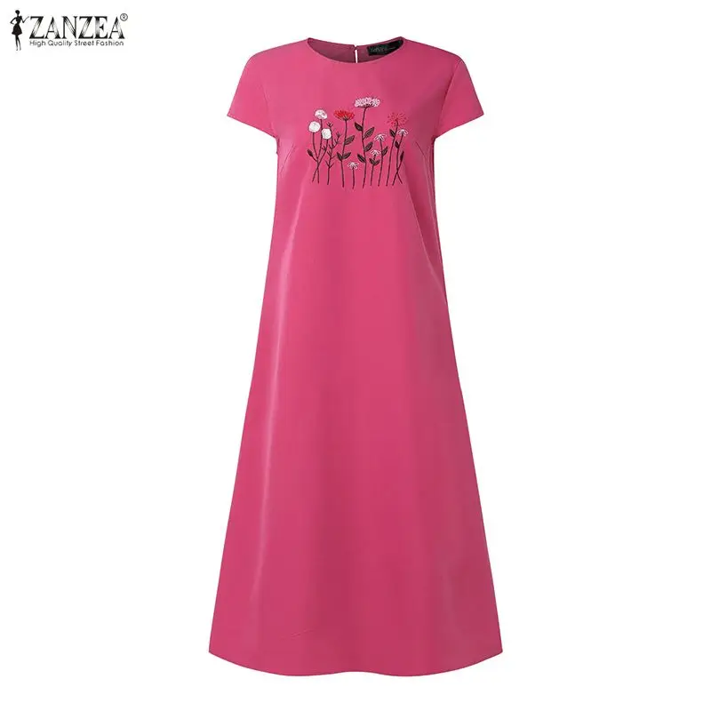 Женское длинное платье ZANZEA с цветочной вышивкой, модное летнее повседневное платье миди с коротким рукавом, элегантное платье с круглым вырезом для праздников и вечеринок, коллекция 2026
Женское длинное платье ZANZEA с цветочной вышивкой, модное летнее повседневное платье миди с коротким рукавом, элегантное платье с круглым вырезом для праздников и вечеринок, коллекция 2026