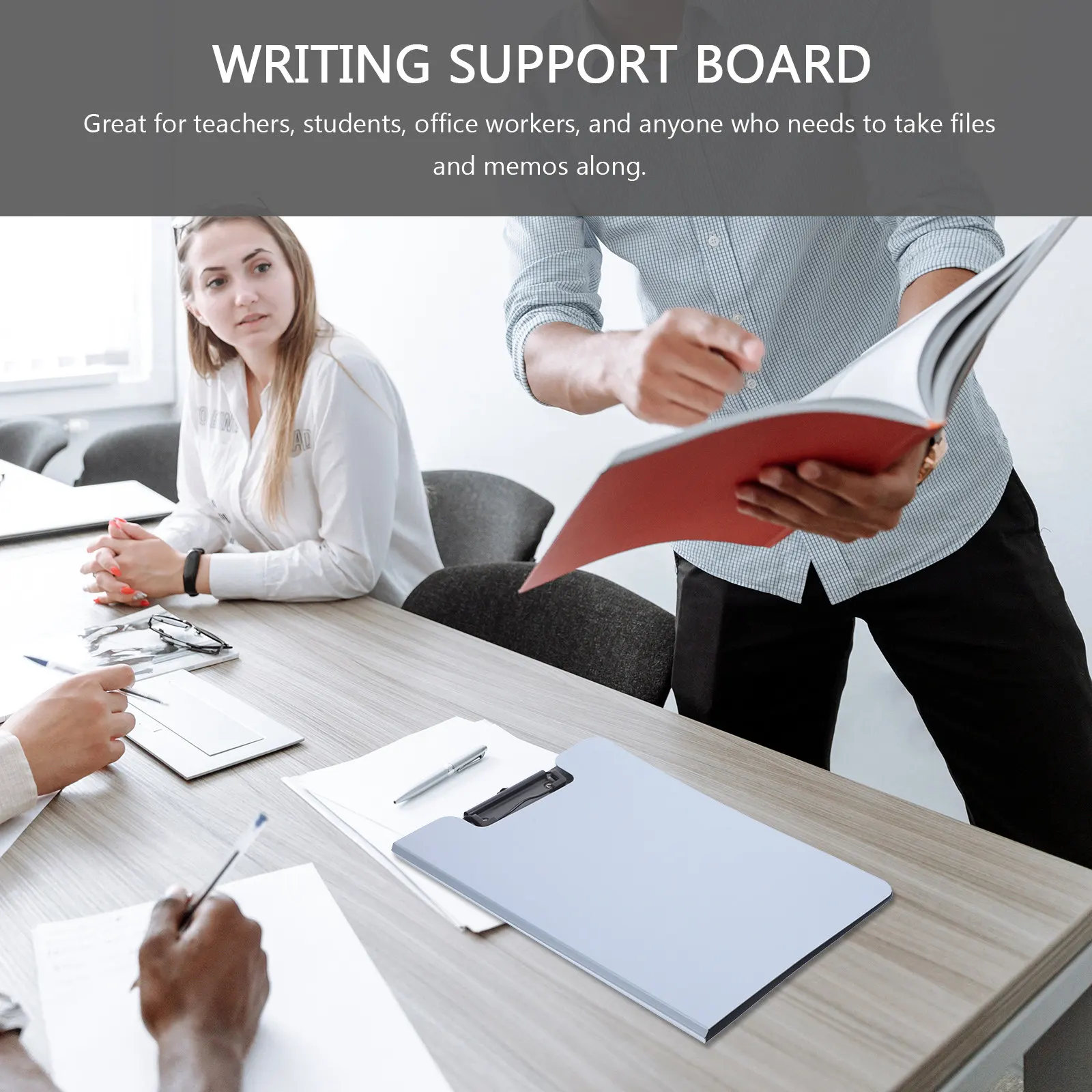 Lightweight Portable Clipboard Writing Support Board for School Office Catering Logistics Easy Hold File Clip Paper Organizer
Lightweight Portable Clipboard Writing Support Board for School Office Catering Logistics Easy Hold File Clip Paper Organizer