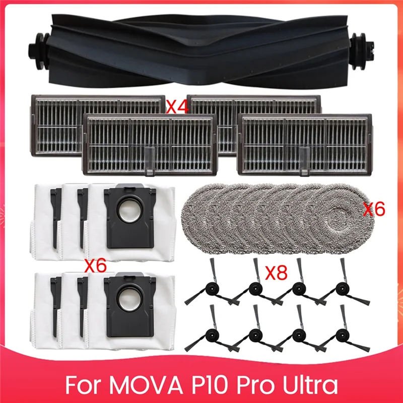 J1UL1N для робота-пылесоса MOVA P10 Pro Ultra, запасные аксессуары, основная щетка, фильтр, ткань для швабры, мешок для пыли, боковая щетка
J1UL1N для робота-пылесоса MOVA P10 Pro Ultra, запасные аксессуары, основная щетка, фильтр, ткань для швабры, мешок для пыли, боковая щетка