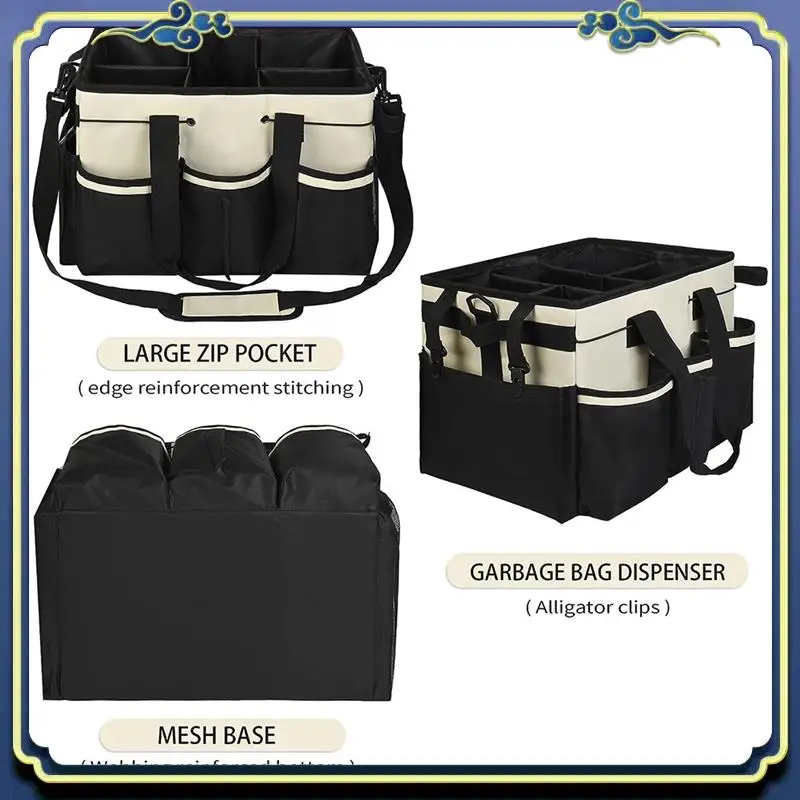 Organizer Bag Caddy Organizer Cleaning Supplies Storage Bag With Multi-Function Pocket On Shoulder Strap
Organizer Bag Caddy Organizer Cleaning Supplies Storage Bag With Multi-Function Pocket On Shoulder Strap