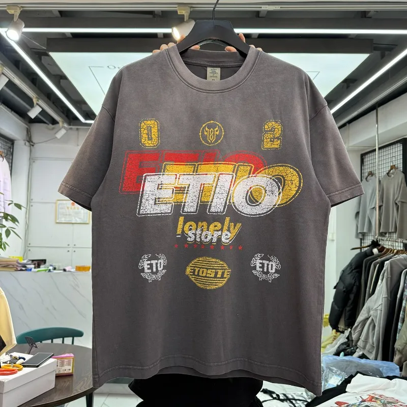 American Street Retro Cracked 02 Loney Store Letter Print T Shirt Men Women Vintage Washed Loose Casual Short Sleeved T-shirt
American Street Retro Cracked 02 Loney Store Letter Print T Shirt Men Women Vintage Washed Loose Casual Short Sleeved T-shirt