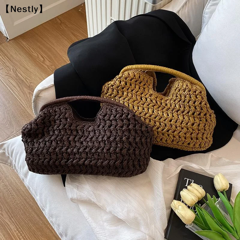 Elegant Woven Handbag Female Beach Straw Underarm Bag Versatile Exquisite Shoulder Bags Evening Bags For Women Gifts〔Nest〕
Elegant Woven Handbag Female Beach Straw Underarm Bag Versatile Exquisite Shoulder Bags Evening Bags For Women Gifts〔Nest〕