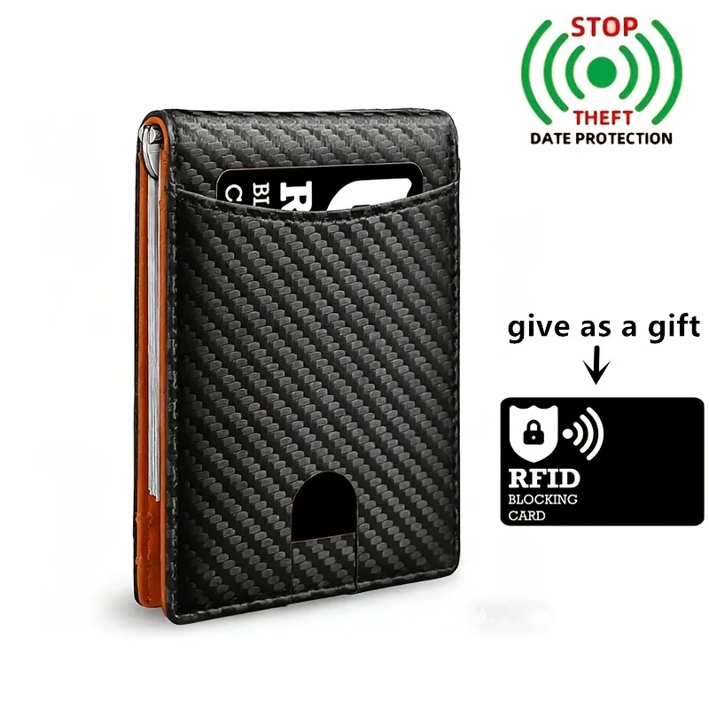 Men's Ultra-Thin RFID Anti-Theft Wallet Slim Black Card Holder Minimalist Double-Folded Design Perfect Gift Father‘s day gift
Men's Ultra-Thin RFID Anti-Theft Wallet Slim Black Card Holder Minimalist Double-Folded Design Perfect Gift Father‘s day gift