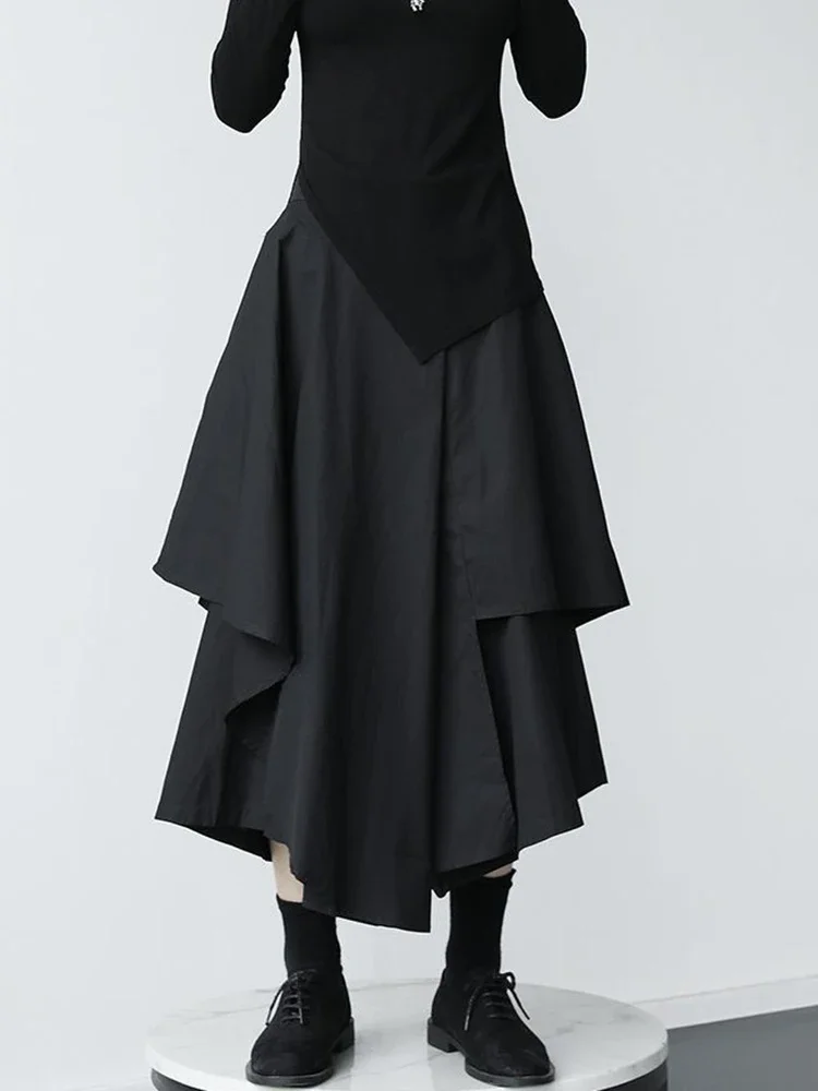 Y2K Black Long Skirts Women Vintage Streetwear High Waist Skirt Pants Harajuku Japan Loose Irregular Female Gothic Kawaii Skirt
Y2K Black Long Skirts Women Vintage Streetwear High Waist Skirt Pants Harajuku Japan Loose Irregular Female Gothic Kawaii Skirt