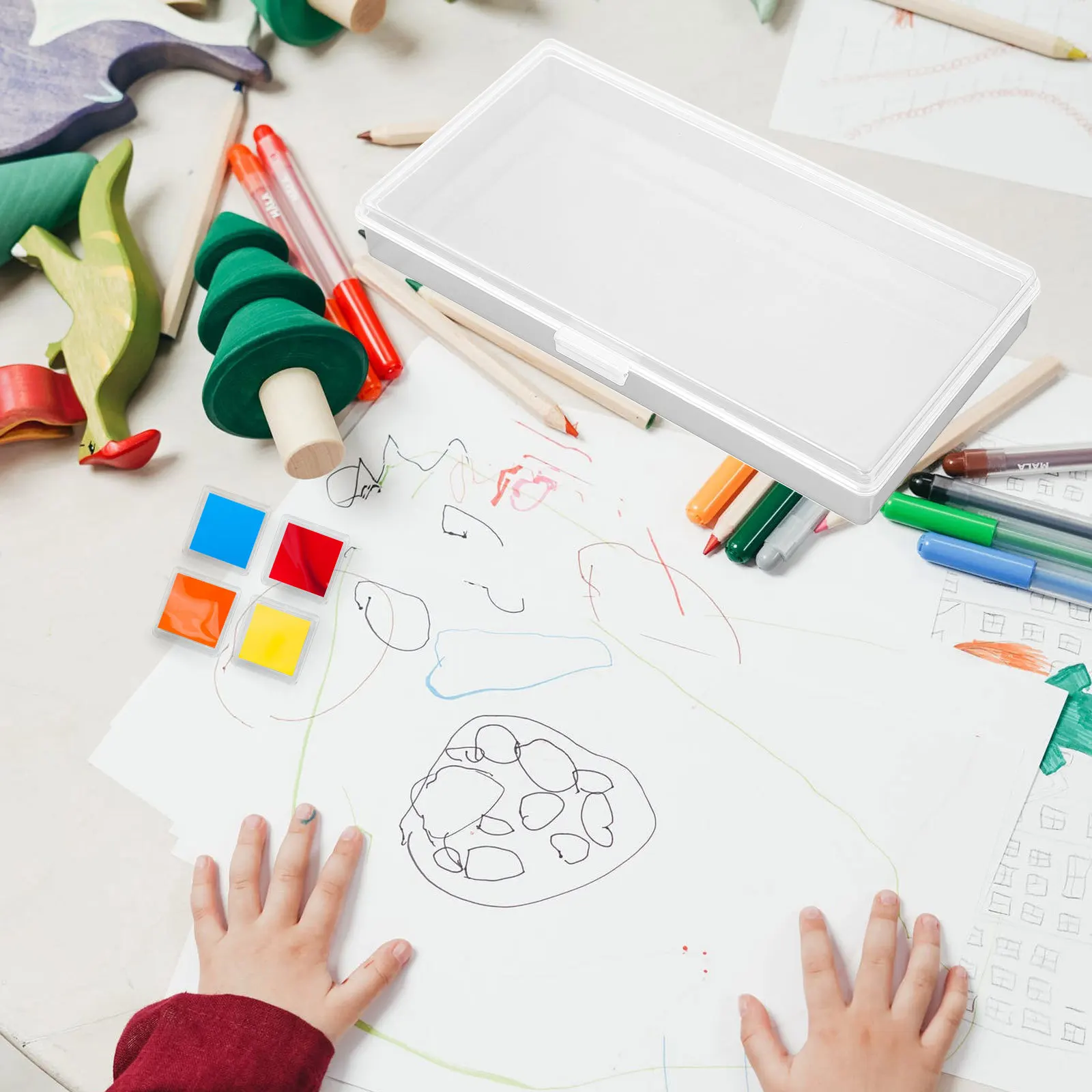 1 Set Portable Watercolor Box Transparent Pigment Holder For Artists Students Practical Art Pallets Mini Divided Boxes Paint
1 Set Portable Watercolor Box Transparent Pigment Holder For Artists Students Practical Art Pallets Mini Divided Boxes Paint