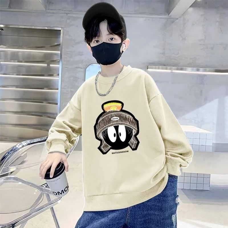 2025 New 8-10 Years Old Boys' Middle-Large Kids Stylish Crewneck Sweatshirt - Chic Street-Style Autumn Spring Top
2025 New 8-10 Years Old Boys' Middle-Large Kids Stylish Crewneck Sweatshirt - Chic Street-Style Autumn Spring Top