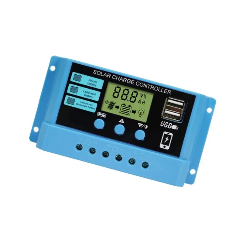 AS95-20A PWM Solar Charge Controller 12V 24V PV Regulator Dual USB Ports Lithium Iron Lifepo4 Battery Stabilizers
AS95-20A PWM Solar Charge Controller 12V 24V PV Regulator Dual USB Ports Lithium Iron Lifepo4 Battery Stabilizers