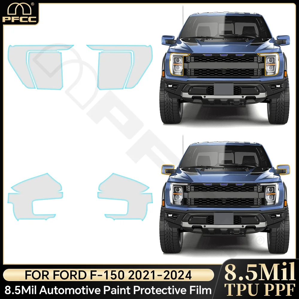 For Ford F-150 2022 2023 Headlight Rearview Mirror Sticker PPF Paint Transparent Clear TPU Car Protection Film Pre Cut Decal
For Ford F-150 2022 2023 Headlight Rearview Mirror Sticker PPF Paint Transparent Clear TPU Car Protection Film Pre Cut Decal