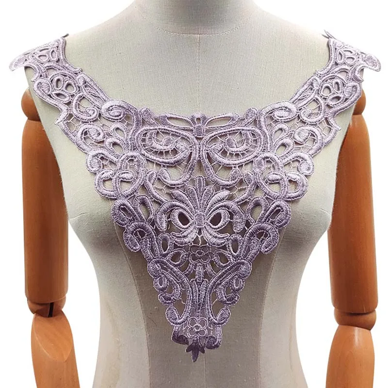 20Pcs Lace Applique Patches Embroidery Polyester Cut-out Neckline Fake Collar Floral Fake Collar Bridal Wedding Dress
20Pcs Lace Applique Patches Embroidery Polyester Cut-out Neckline Fake Collar Floral Fake Collar Bridal Wedding Dress