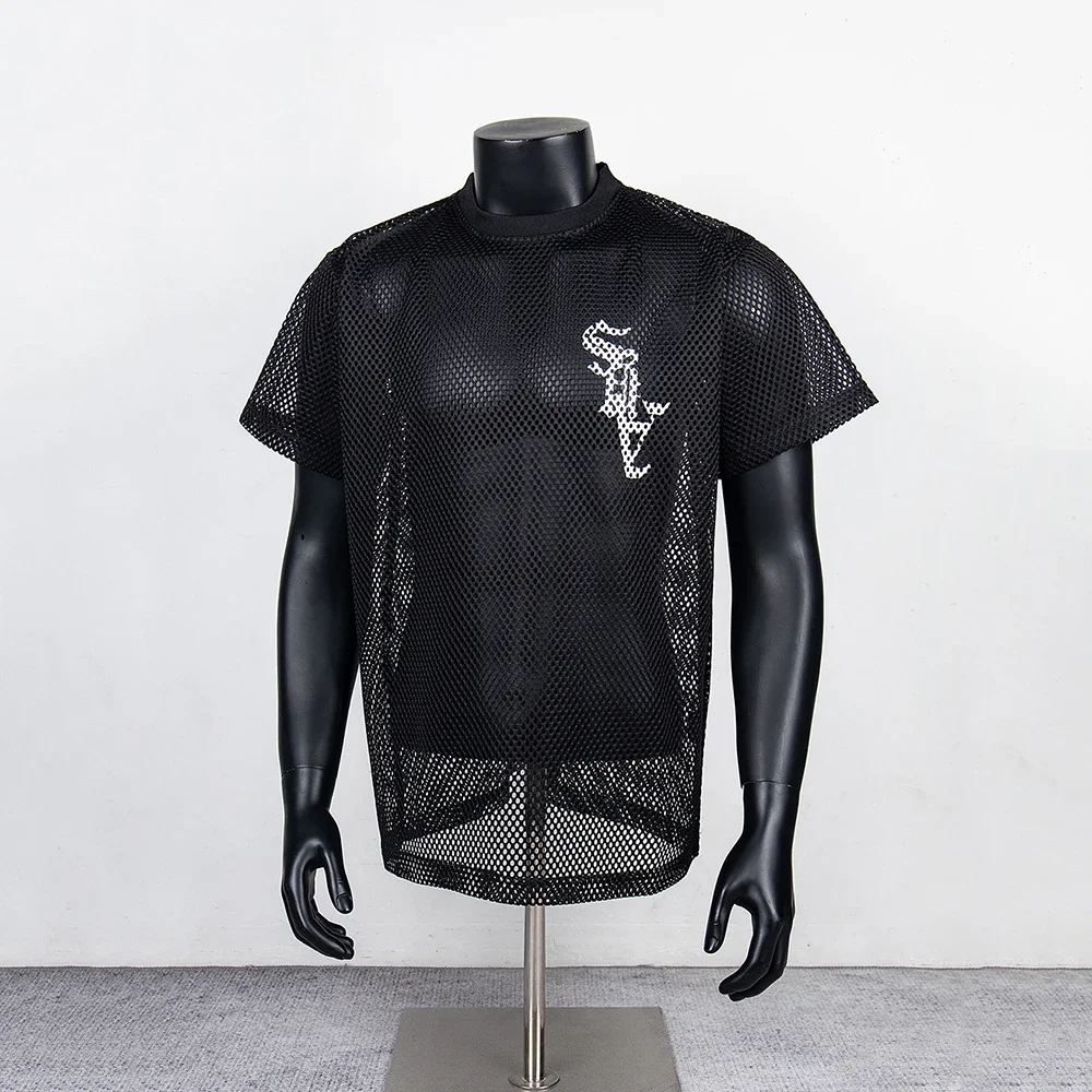 Big Digital Number Print Mesh Short Sleeve T-shirt for Men Black Color Breathable Crew Neck Summer Top Tees Oversized
Big Digital Number Print Mesh Short Sleeve T-shirt for Men Black Color Breathable Crew Neck Summer Top Tees Oversized