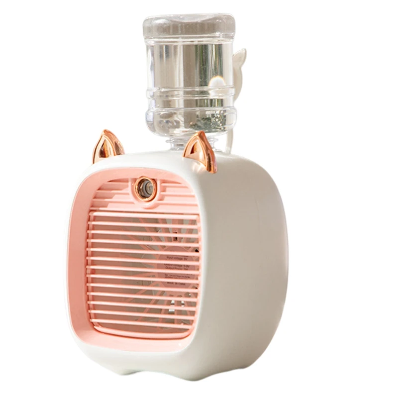 Portable Mini Air Conditioner Fan USB Air Cooler Fan Humidifier For Office Home Cool Fan C Pink White
Portable Mini Air Conditioner Fan USB Air Cooler Fan Humidifier For Office Home Cool Fan C Pink White