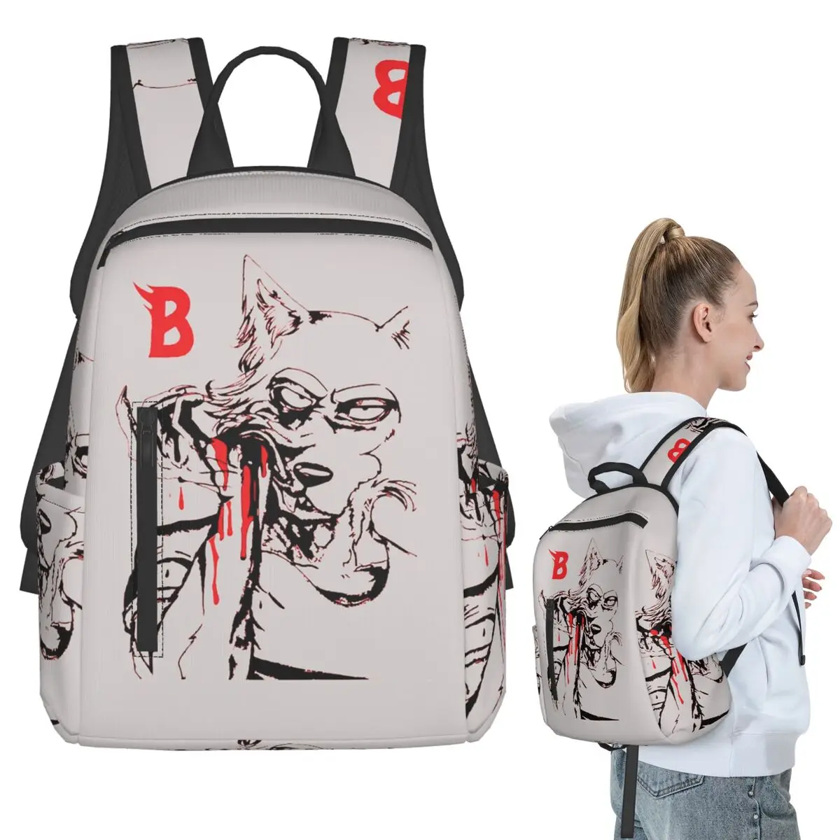 Beastars Legoshi Backpack Student BookBag Kids School Bag Computer Shoulder Bags Men Women
Beastars Legoshi Backpack Student BookBag Kids School Bag Computer Shoulder Bags Men Women