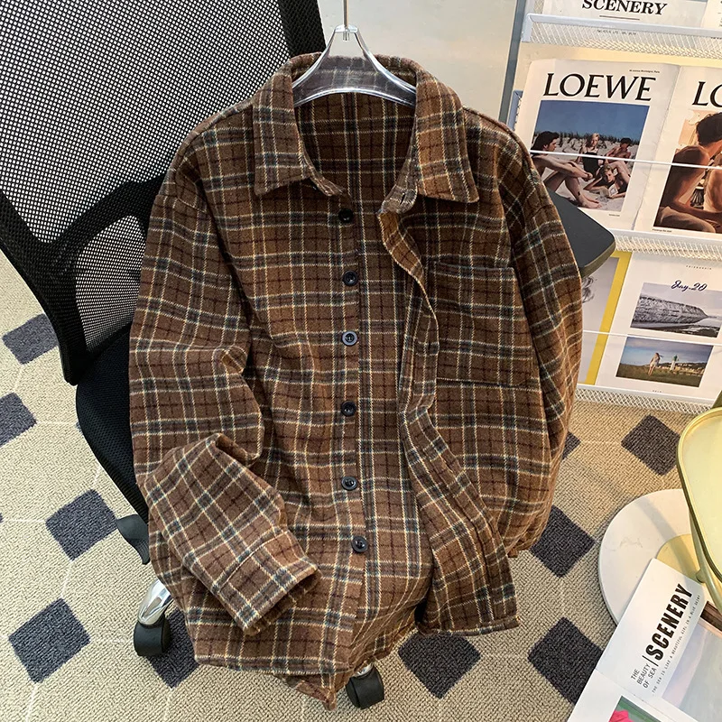 2025 checkered long sleeved shirt, Japanese style Hong Kong style loose shirt, men's summer trend versatile casual jacket
2025 checkered long sleeved shirt, Japanese style Hong Kong style loose shirt, men's summer trend versatile casual jacket